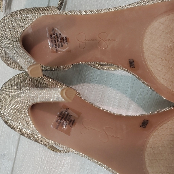 NEW Jessica Simpson Rayli2 Glitter Heels Sandals shoes sz 10M - Picture 9 of 12